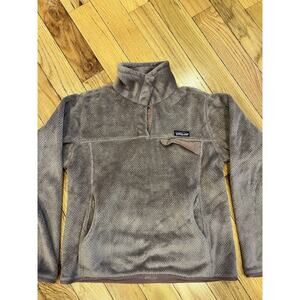 Patagonia Re-Tool Snap T Fleece Pullover Jacket Purple Synchilla Button Womens M